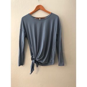 Lululemon Side Tie Long Sleeve Shirt